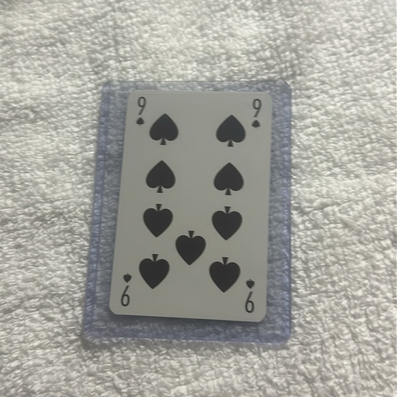 Louis Vuitton blue playing card 9 of spades with COA - Picture 3 of 4